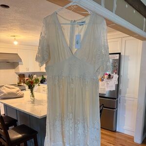 Clarisa Lace Midi Dress